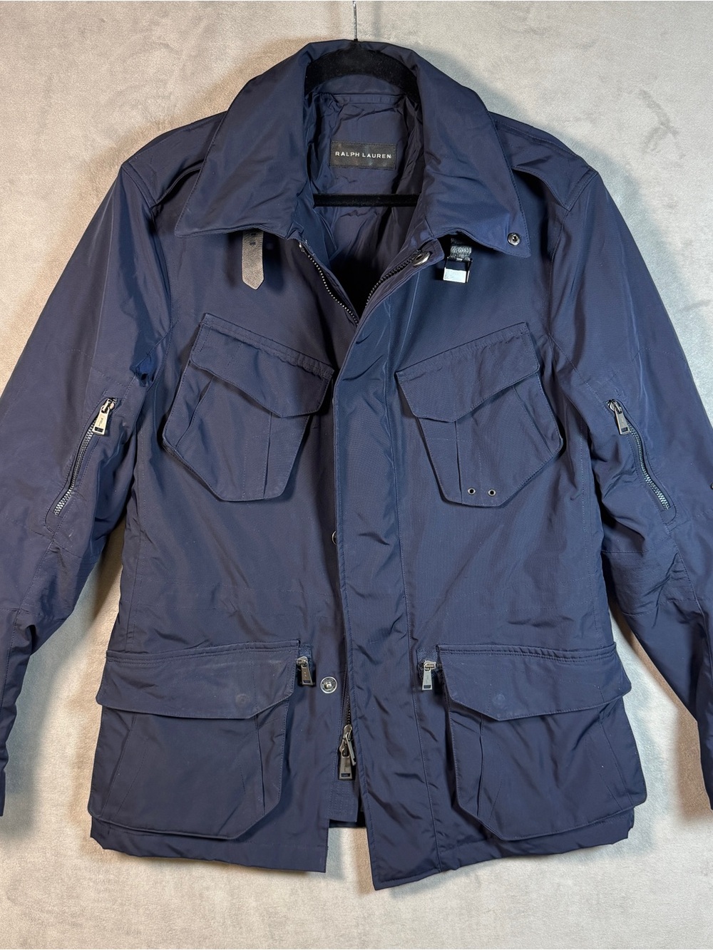 Ralph Lauren Black Label Utility Escape Jacket Men's Size M Navy Blue Italy Made